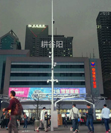 深圳華強北照明和監(jiān)控鋁合金桿項目
